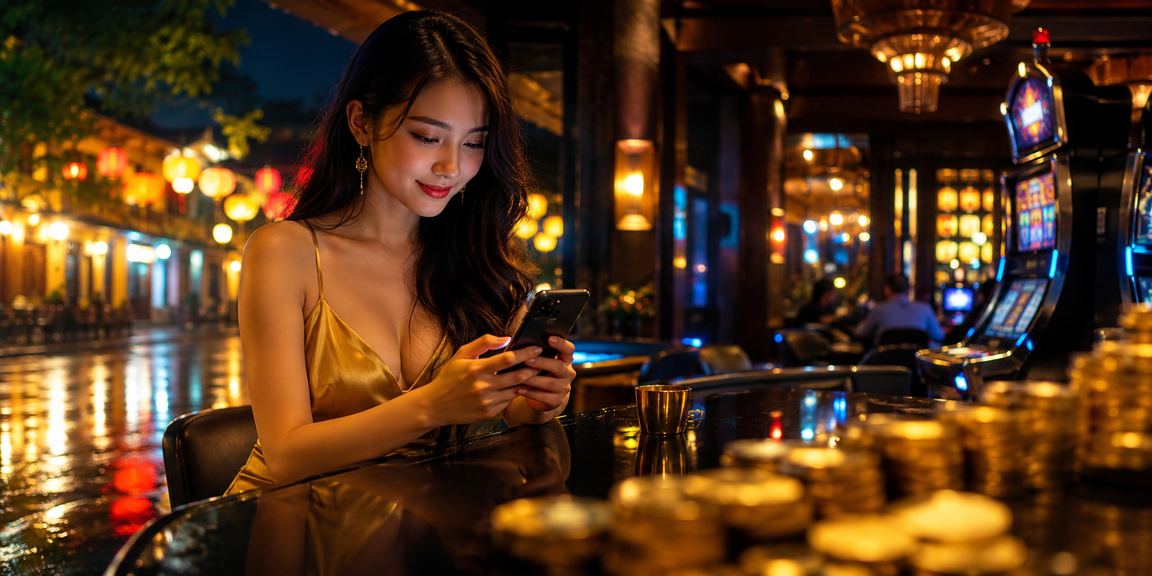 Người chơi xem kèo bóng đá trên điện thoại tại quán cà phê Hội An